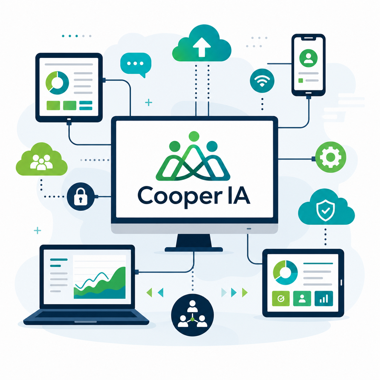 Desenvolvimento de software, sistemas e aplicativos da Cooper IA